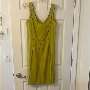 Talbots Chartreuse Midi Dress